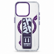 Clear Grip & Stand Protective Case for iPhone 14 Pro – Purple