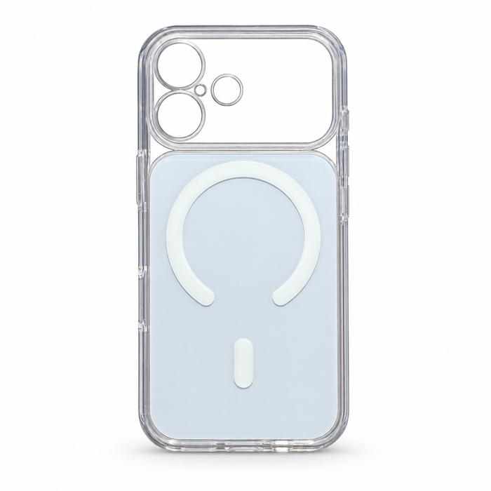 Clear MagSafe Protective Case for iPhone 17 – Frosted White