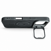 MagSafe Protective Case with Camera Kickstand for iPhone 16 Pro – Black & Silver