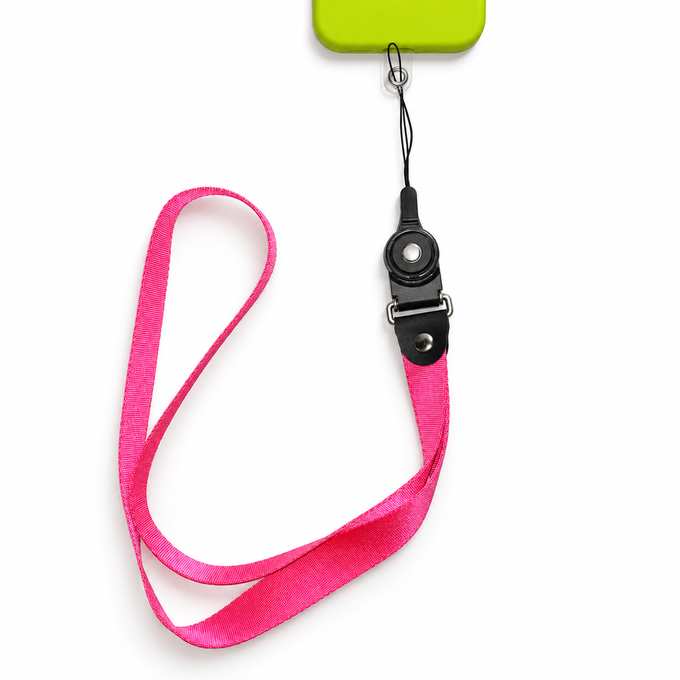 Pink Phone Neck Strap