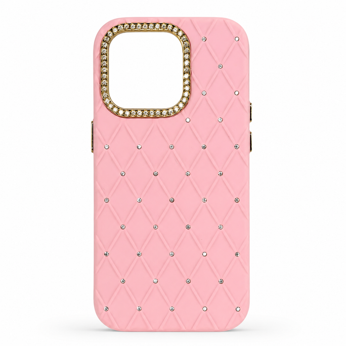Luxury Diamond Quilted iPhone Case (iPhone 14 Pro)