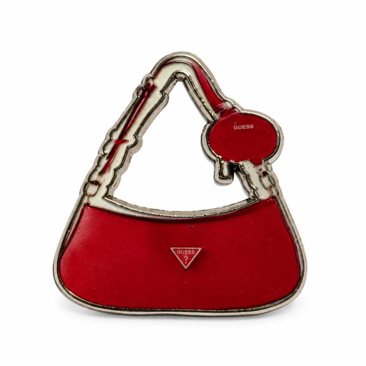 GUESS Red Handbag Metal Sticker