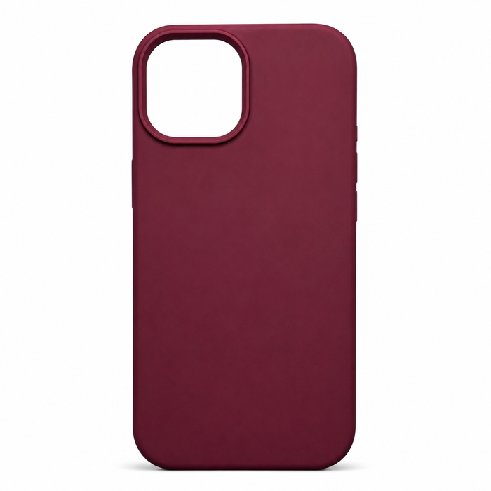Silicone Case for iPhone 13 & iPhone 14 – Burgundy