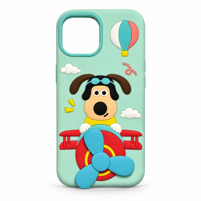 3D Cartoon Airplane Case for iPhone 13 / 14 / 15