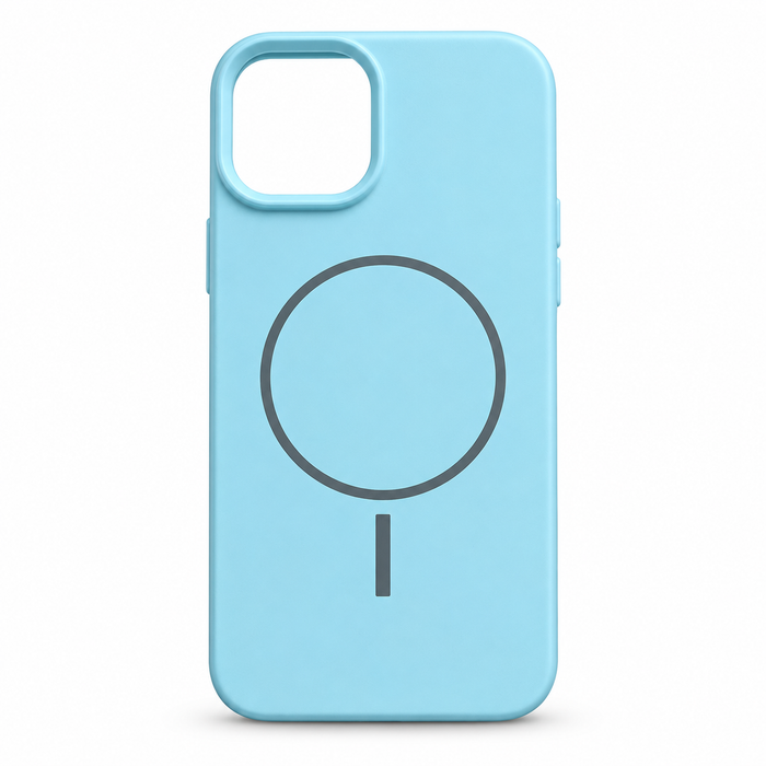 Silicone MagSafe Case for iPhone 13 / 14 – Light Blue