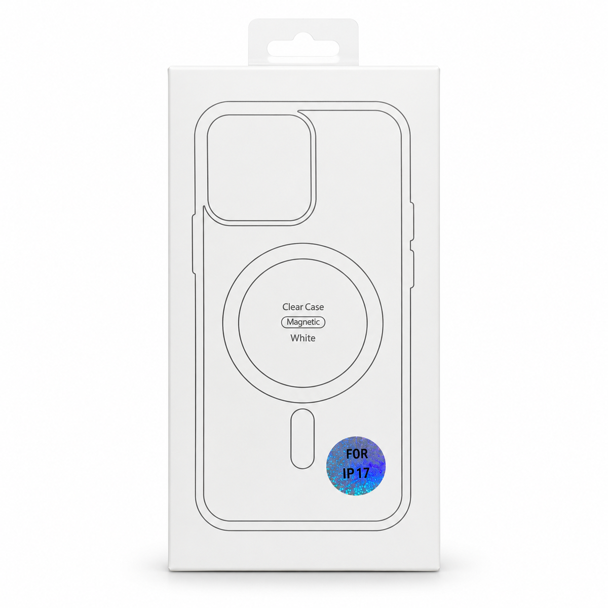 Clear MagSafe Case with White Edges | iPhone 17