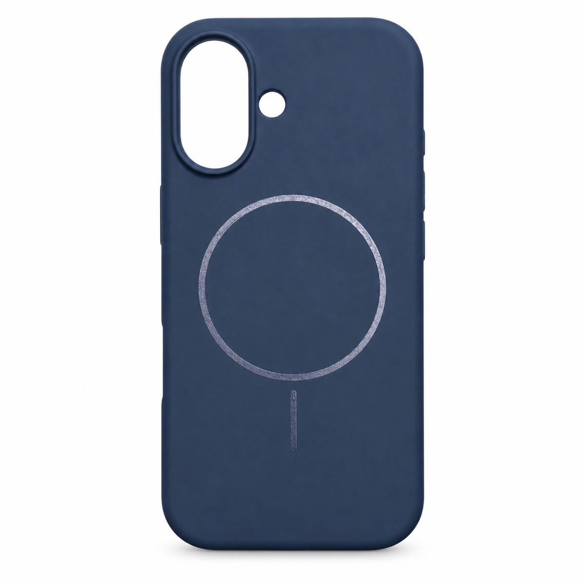 Silicone MagSafe Case for iPhone 17 – Navy Blue