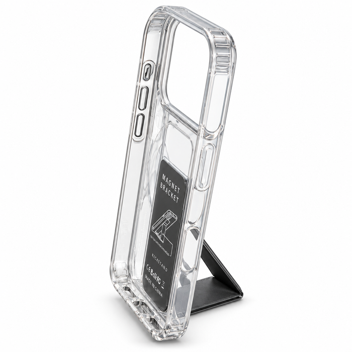 Clear Kickstand Case for iPhone 17 Pro – Transparent