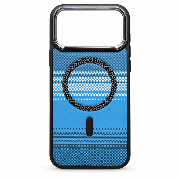 Patterned MagSafe Case for iPhone 17 Pro Max – Blue