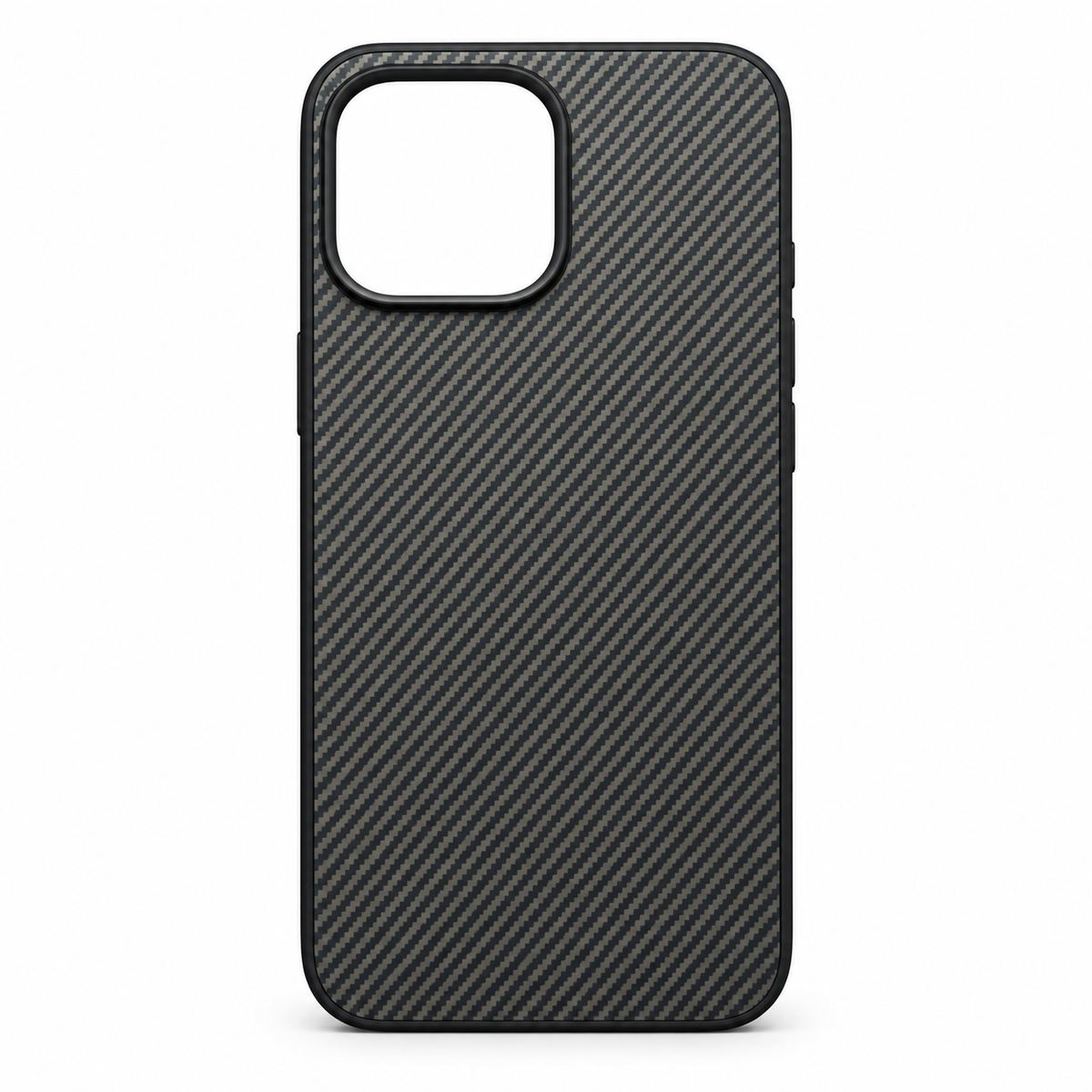 Carbon Fibre Style Protective Case for iPhone 14 Pro Max – Black & Brown