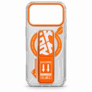 Clear Kickstand Protective Case for iPhone 17 Pro Max – Orange