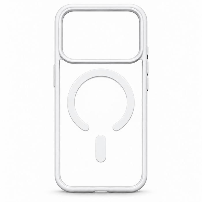 Clear MagSafe Case for iPhone 17 Pro – White